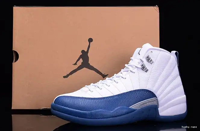 Cheap Husky Jordan mens Air 12 Blue